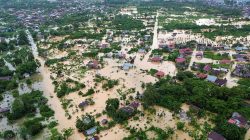 Banjir di Kota Padang Sumatera Barat: Penampakan dari Udara yang Mempesona dan Mencekam